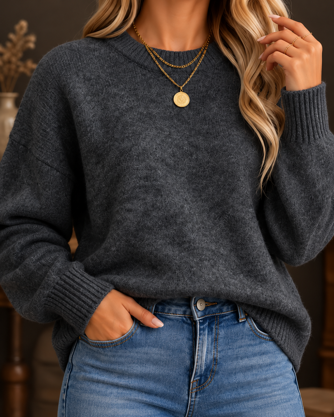 Charlotte™ | Women's Vintage Ribbed Sweater