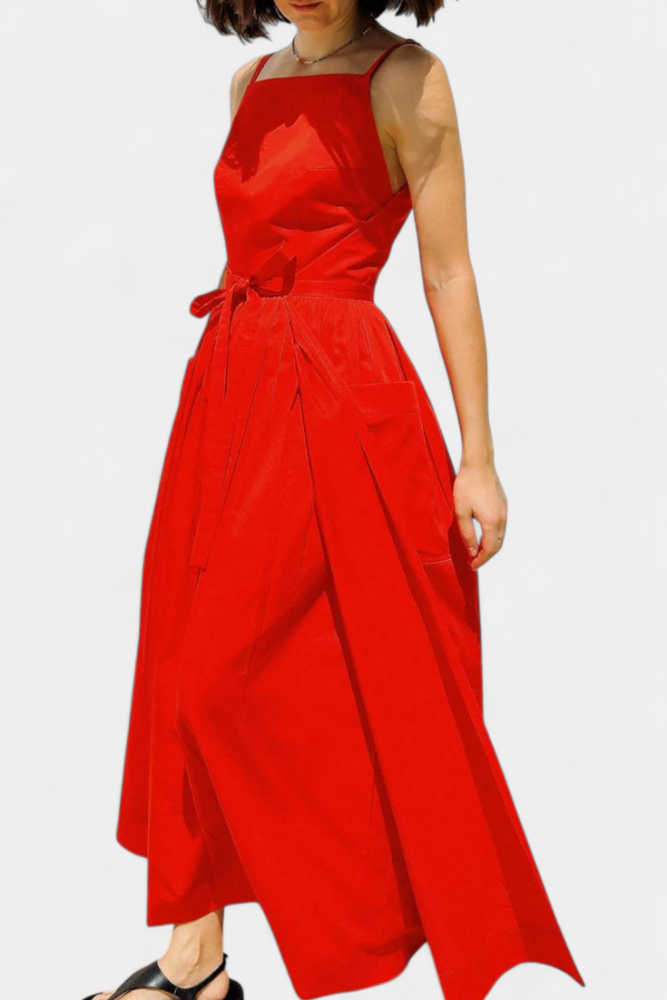 SERENA | Long Dress with Adjustable Straps for Romantic Style and Summer Comfort