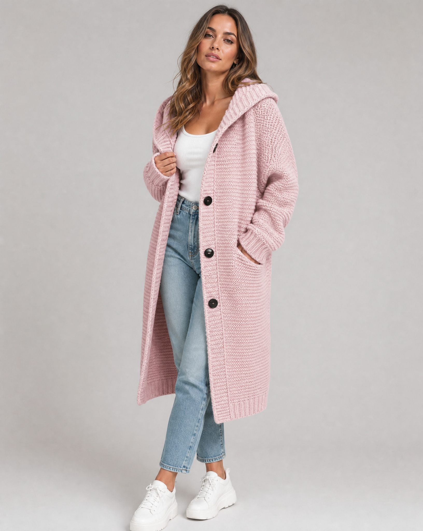 Women's Hooded Oversized Cardigan
