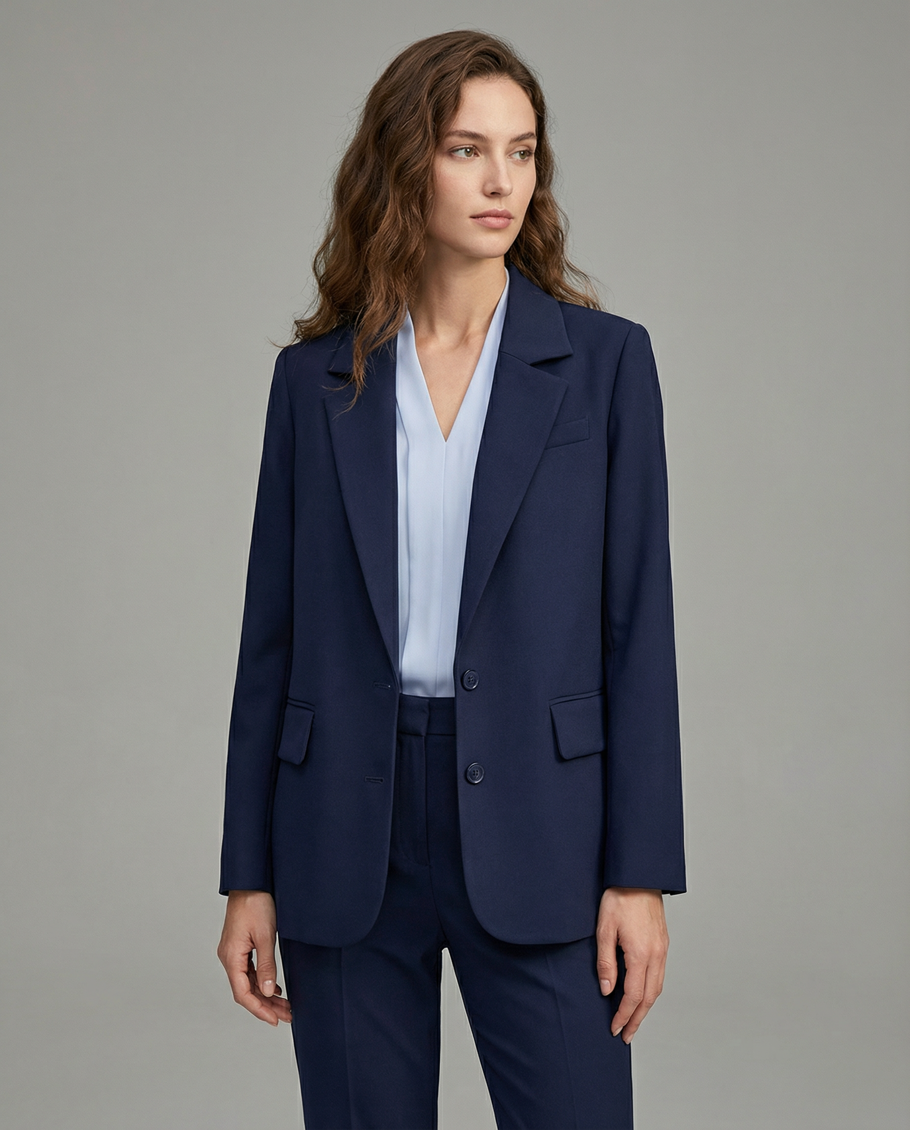 Women's Blazer – Tailored Loose Fit for Effortless Autumn Style