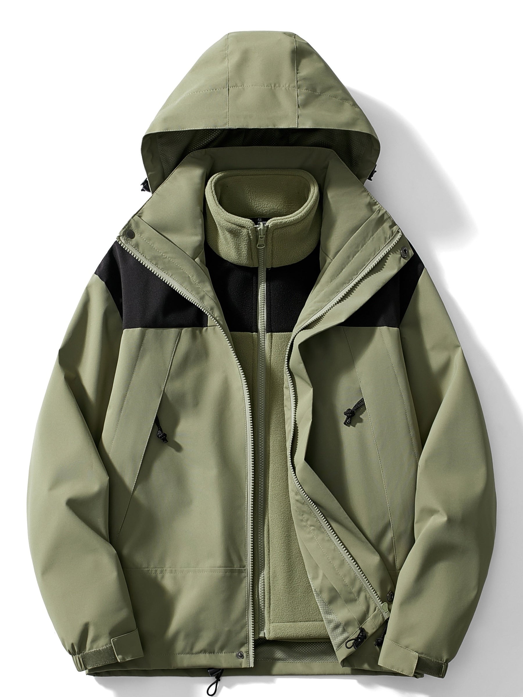 Women's 3-in-1 Fleece Winter Jacket with Hood