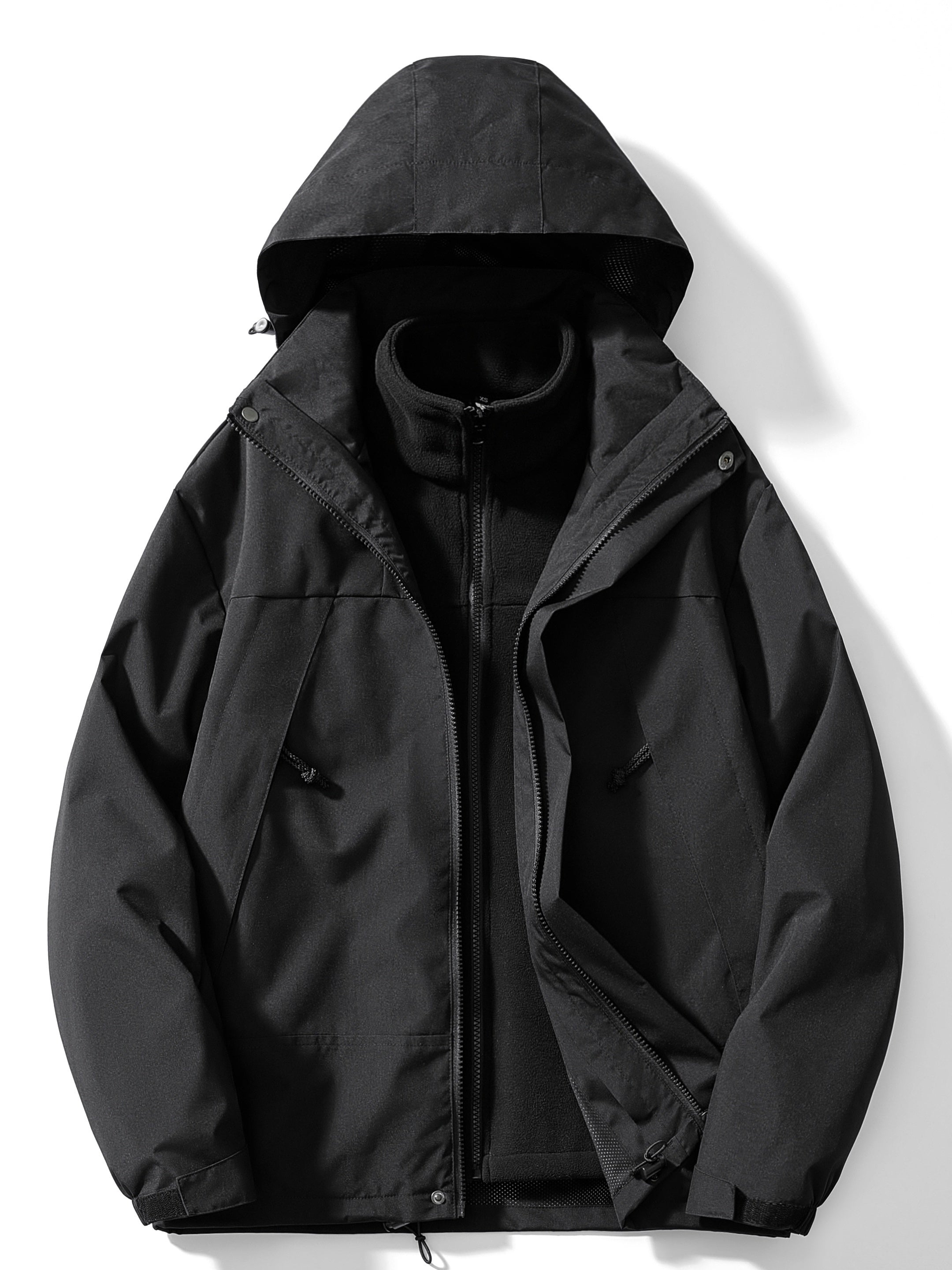 Women's 3-in-1 Fleece Winter Jacket with Hood