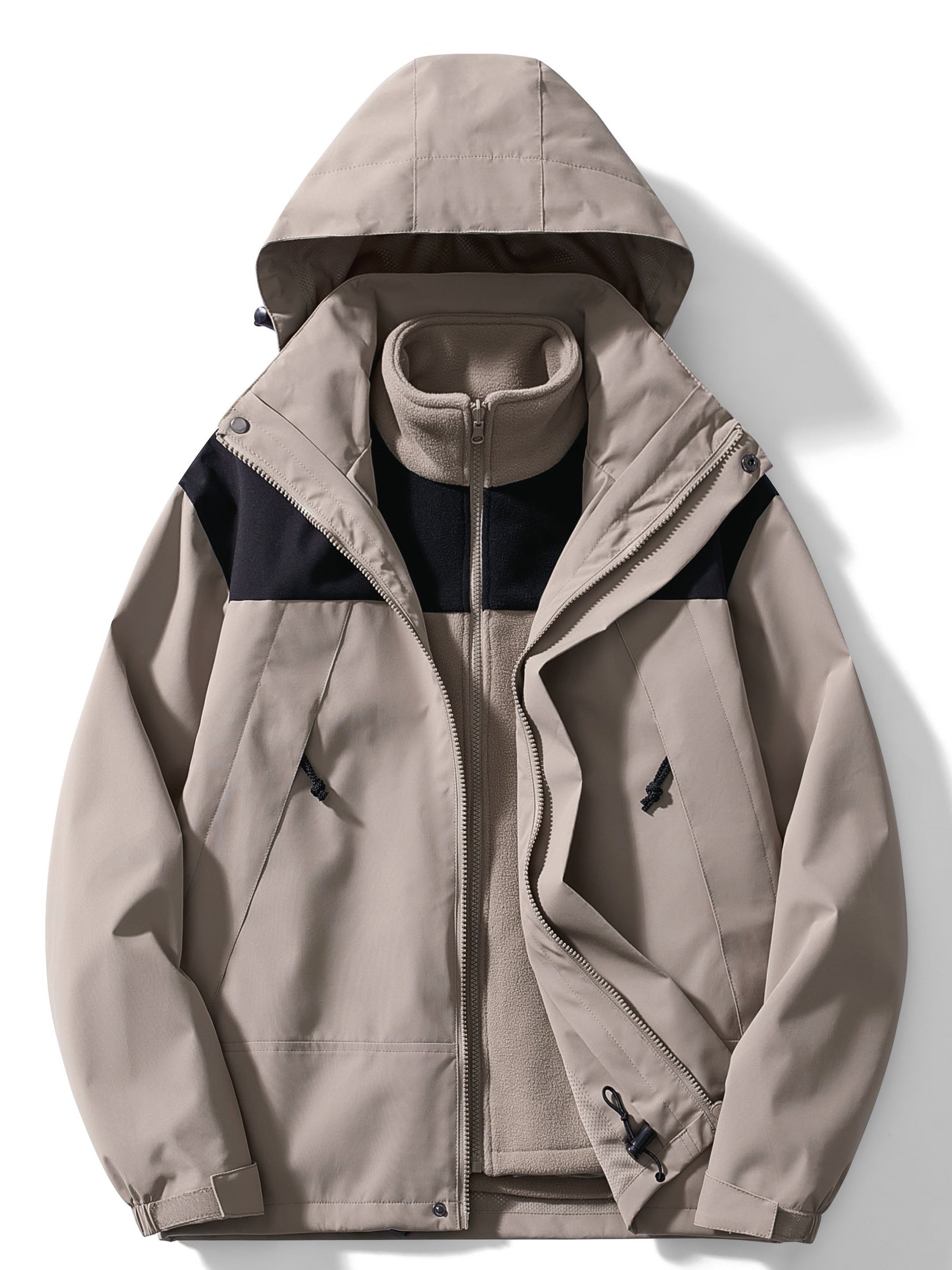 Women's 3-in-1 Fleece Winter Jacket with Hood