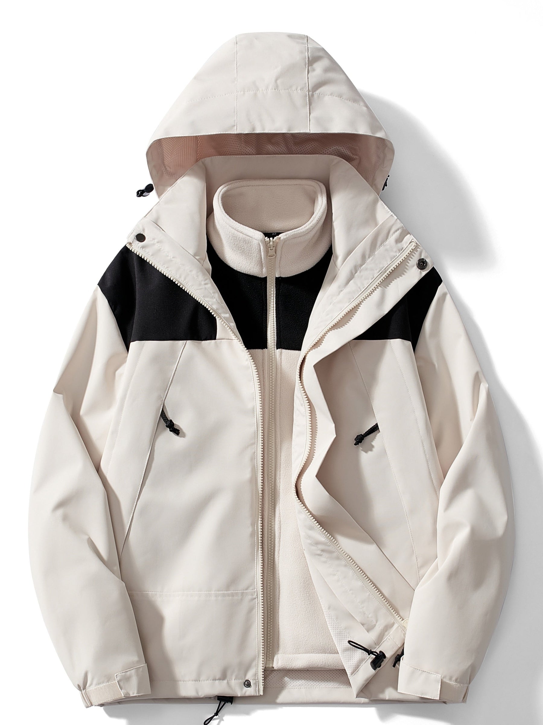 Women's 3-in-1 Fleece Winter Jacket with Hood