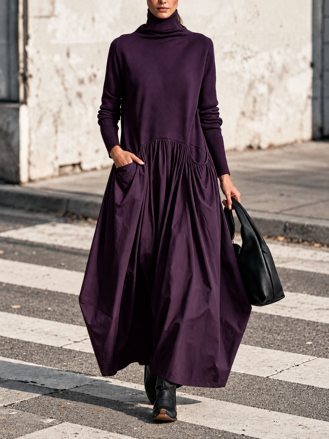 Ingrid | Turtleneck Maxi Dress