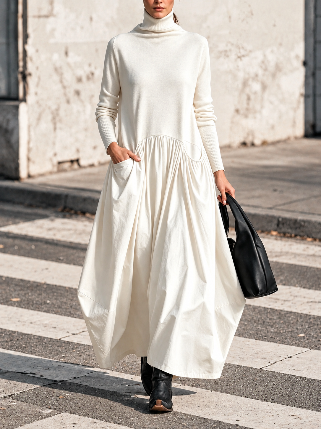 Ingrid | Turtleneck Maxi Dress