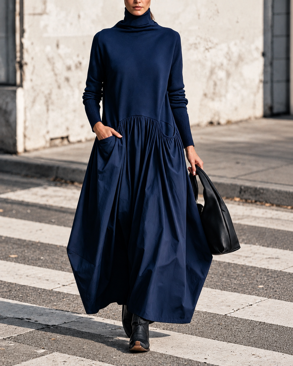 Ingrid | Turtleneck Maxi Dress