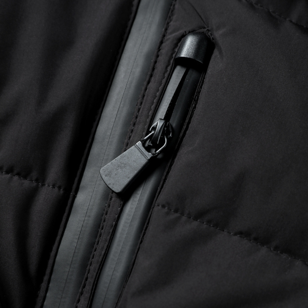 Women’s Black Belted Puffer Jacket