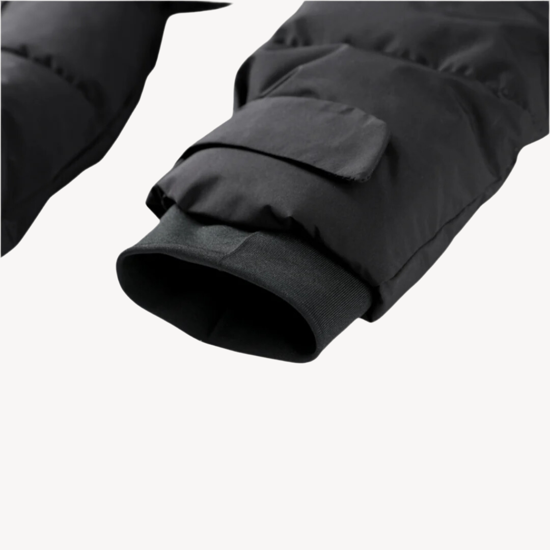 Women’s Black Belted Puffer Jacket