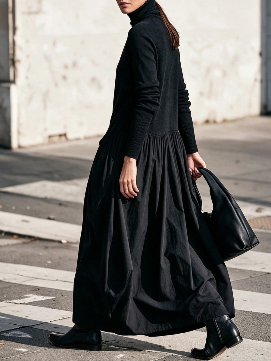 Ingrid | Turtleneck Maxi Dress