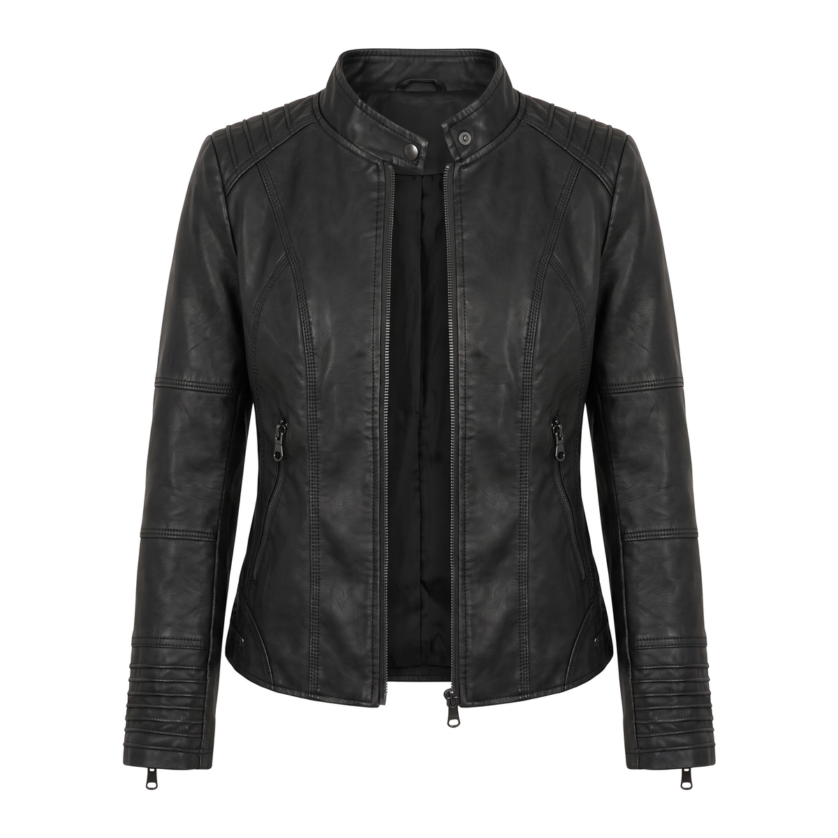 GRAZIANA | Moto Jacket with Zip Cuffs