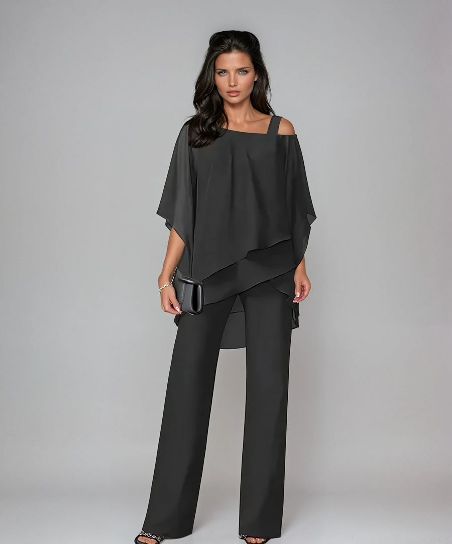 SERENITY | ASYMMETRICAL LAYERED TWO-PIECE SET