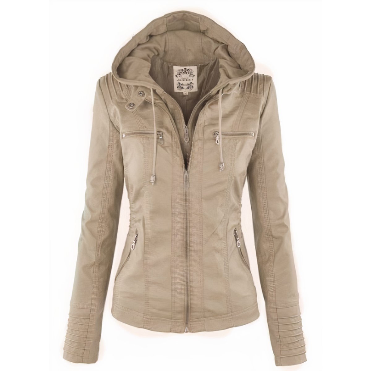 CASSIA | Moto Jacket with Removable Hood